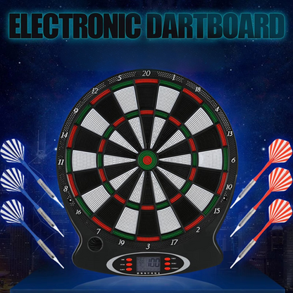 Advanced Digital Dartboard with Electronic Scoring and 6 Darts