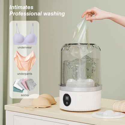 Portable Compact Washer for Travel and Home Use