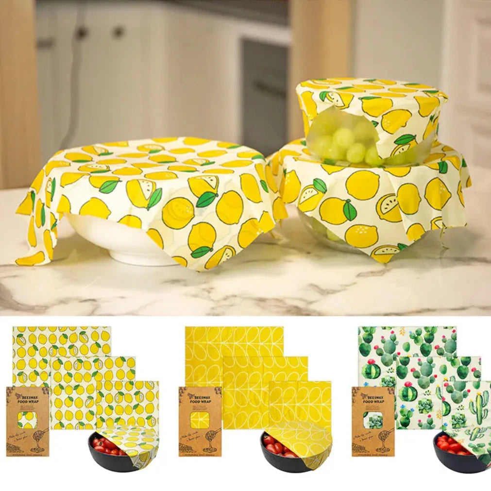 Eco Friendly Reusable Food Storage Wrap Set