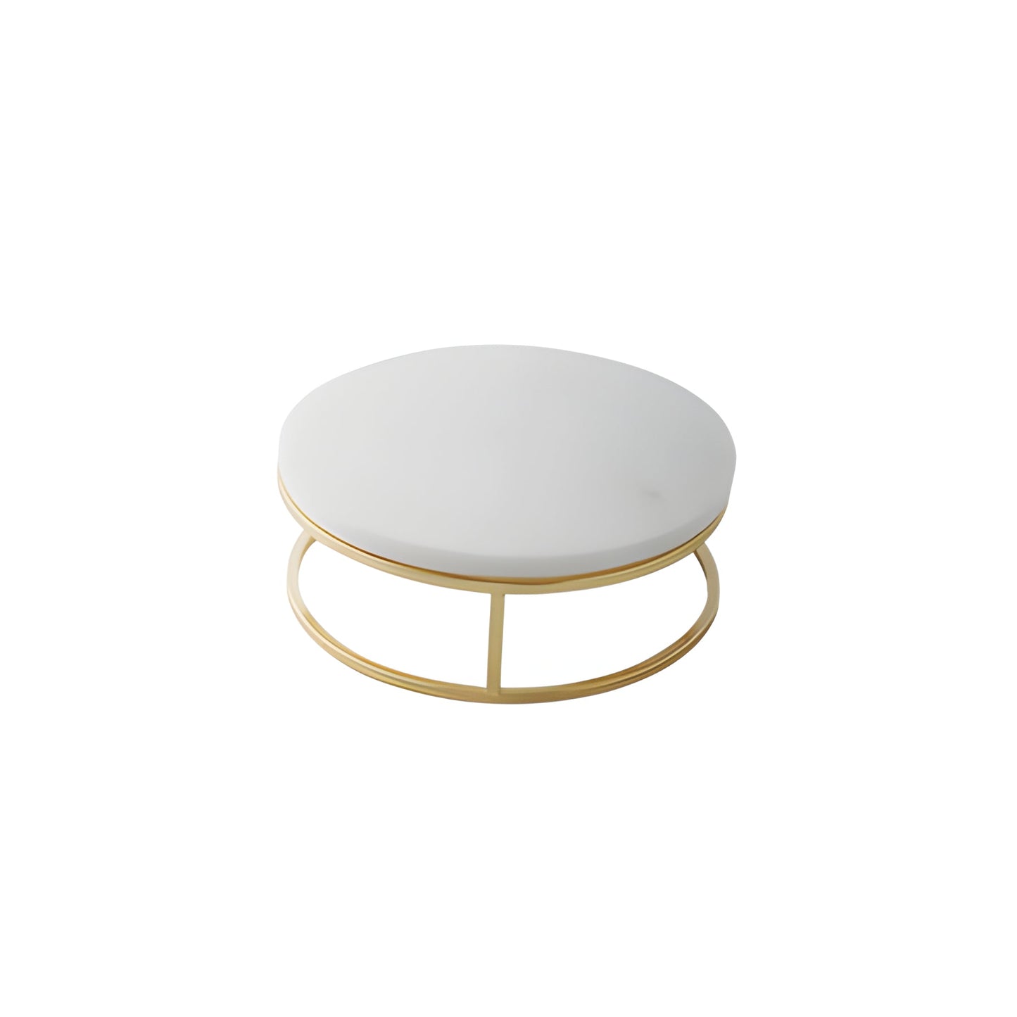 Elegant White Marble Cake Display Server