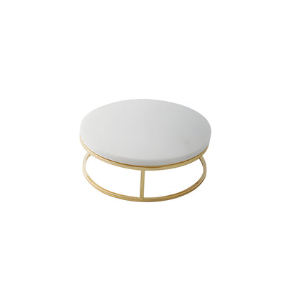Elegant White Marble Cake Display Server