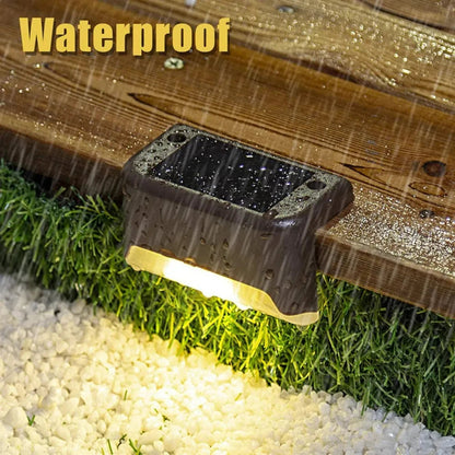 Outdoor Solar Powered Waterproof Step Lamp