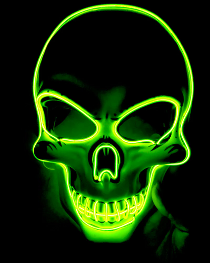 Spooky Glow in the Dark Skeleton Face Mask
