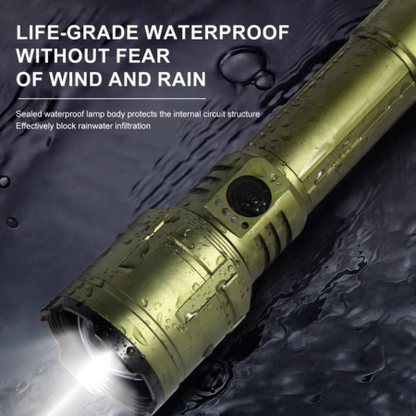 Bright 3000Lm Waterproof Zoom LED Flashlight