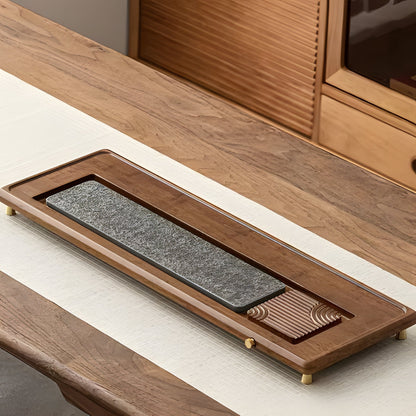 Natural Wood Tea Server Table