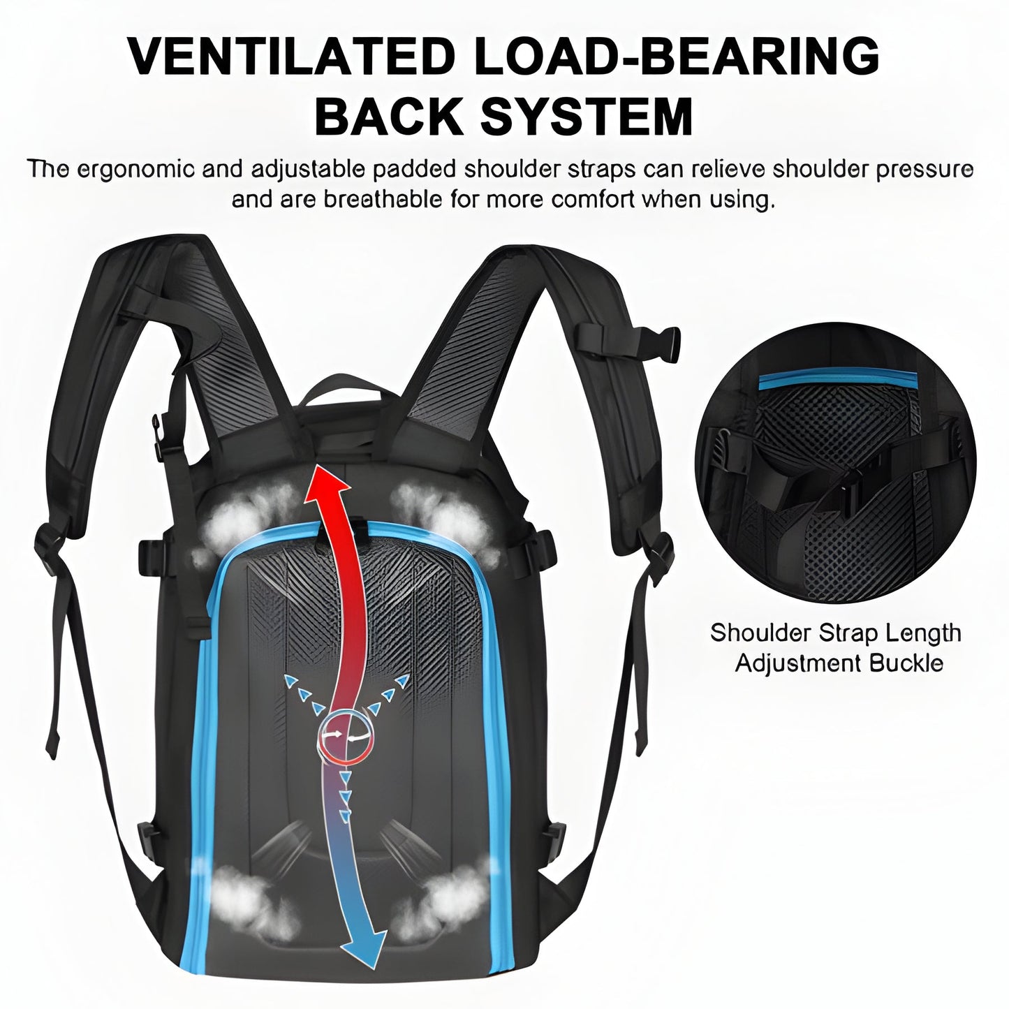 Spacious Ski Boot Bag 13.2 Gallon Water Resistant Backpack