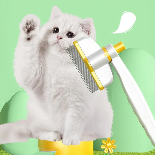 Easy Grooming Pet Brush with Gentle Rotating Pins - Hehif