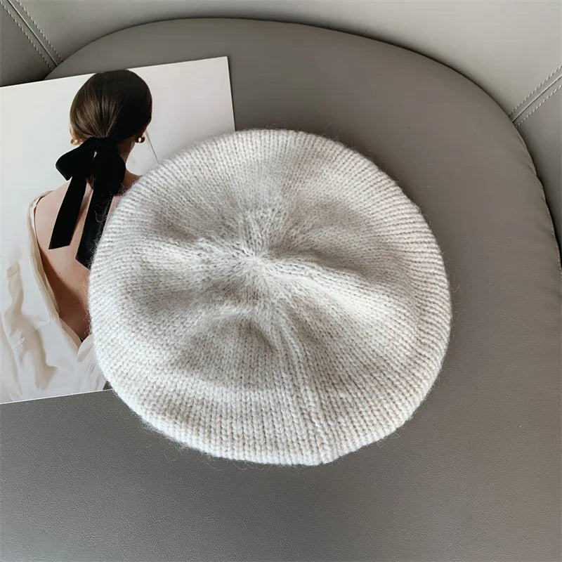 Warm Woolen Beanie Hat for Ladies