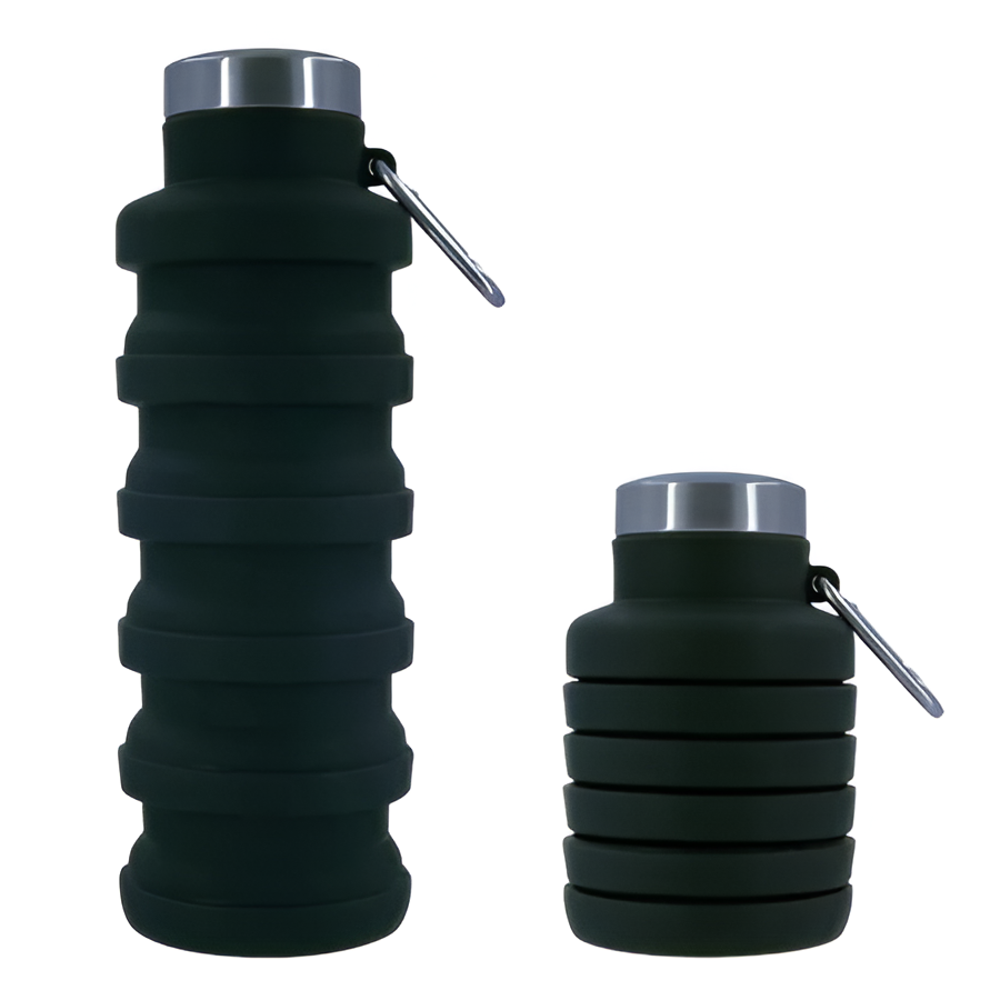 Foldable BPA Free Water Bottle – Compact Travel Sports Flask