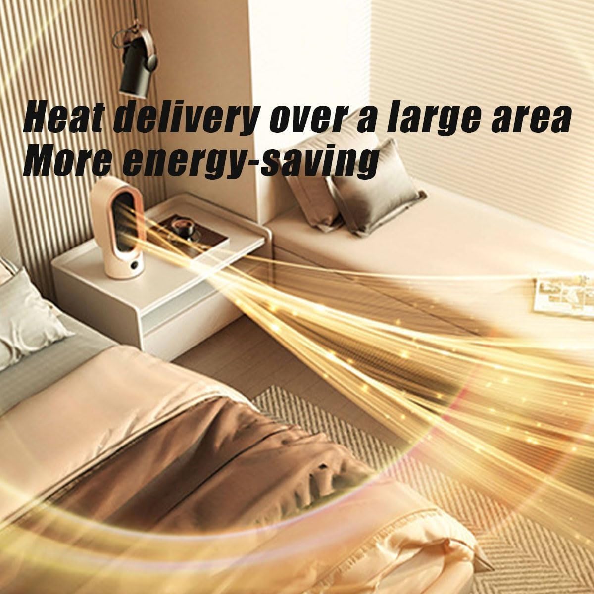 Compact Electric Space Heater Fan