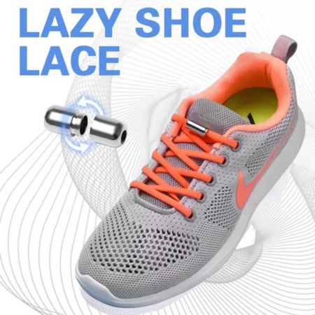Easy One Pull Laces with Secure Metal Buckle