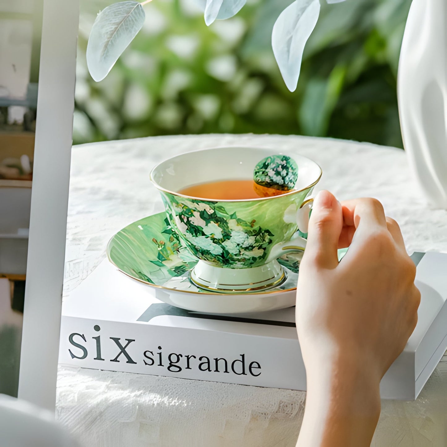 Beautiful Hand Painted Tea Coffee Cup Set