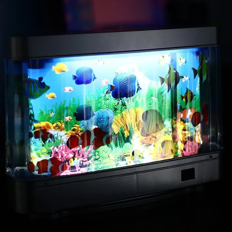 Colorful Aquarium LED Table Lamp Fish Tank