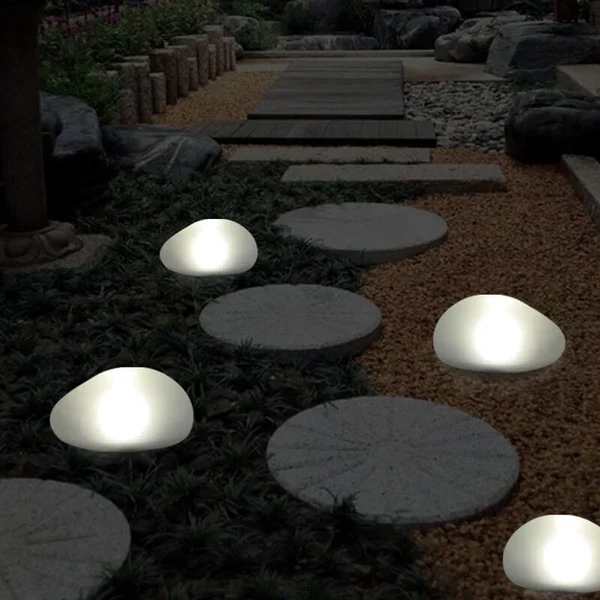 Outdoor Garden Glass Solar Powered LED Path Light
