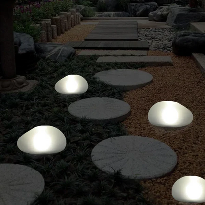 Outdoor Garden Glass Solar Powered LED Path Light