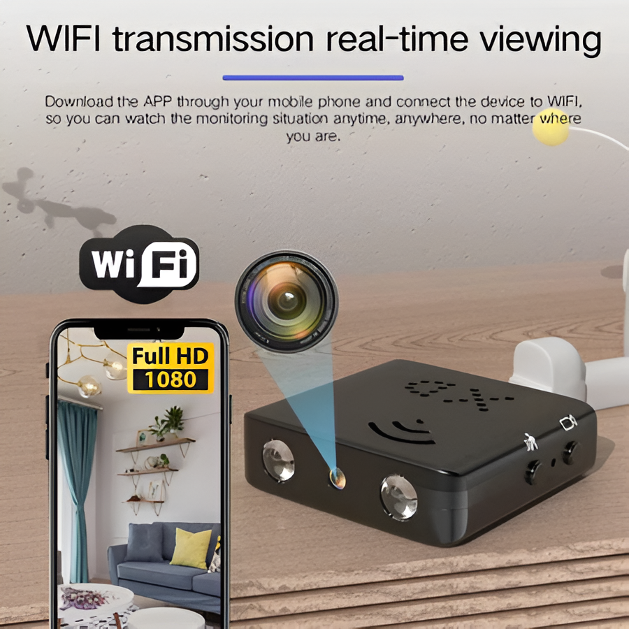 Compact HD WiFi Security Camera with Night Vision