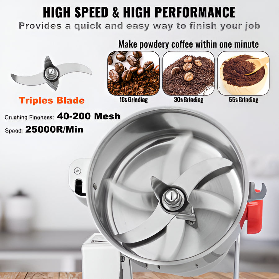 Heavy Duty Electric Grain Mill for Spices and Grains
