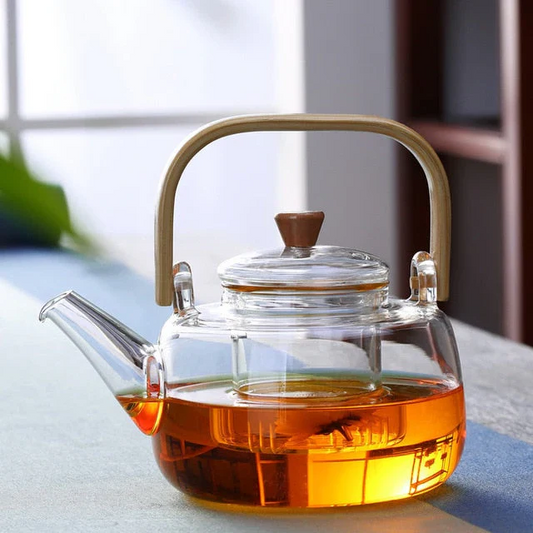 Clear Thermal Borosilicate Glass Teapot - Hehif