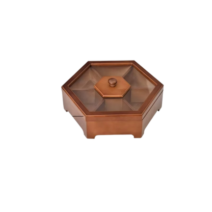 Natural Wooden Snack Storage Container With Lid