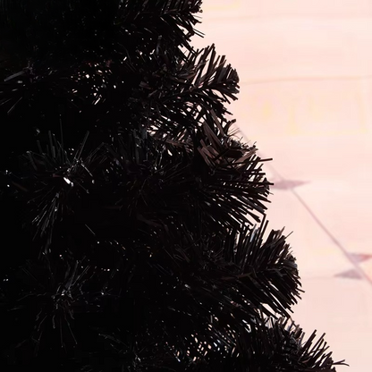Compact 3ft Black Red Artificial Xmas Tree for Home