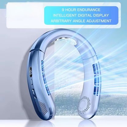 Compact Personal Neck Cooler Fan Rechargeable Wearable