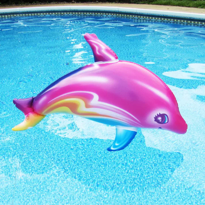 Vibrant Pool Float Dolphin Toy - Hehif