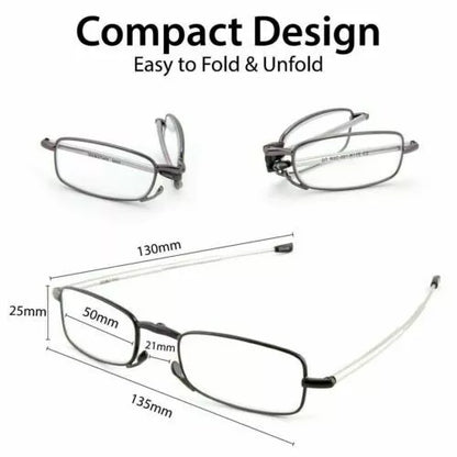 Compact Travel Reading Glasses with Storage Case