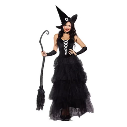 Authentic Witch Dress Up Party Costume for Women - Hehif