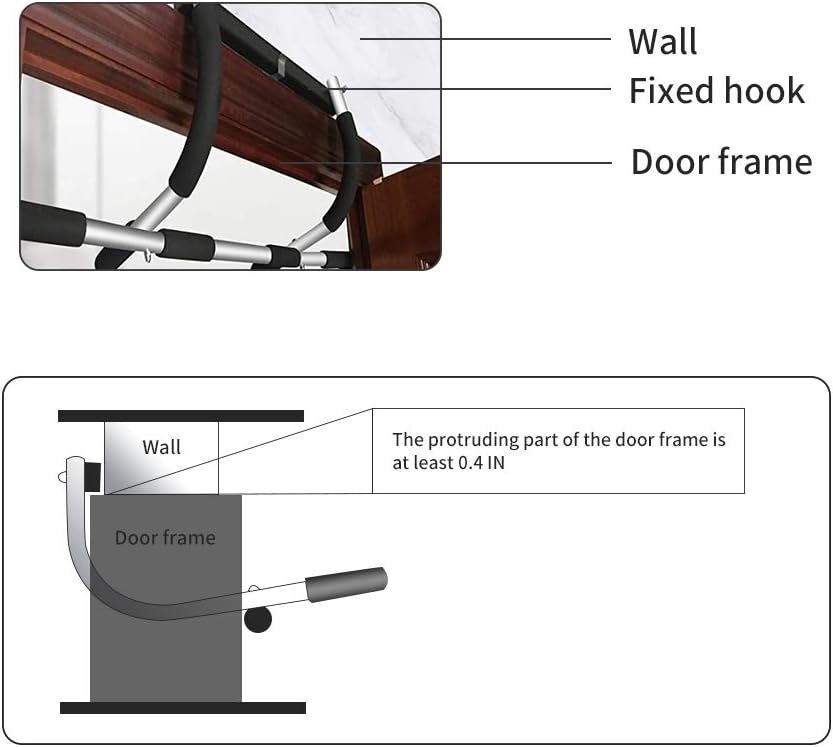 Strong Home Pull Up Bar | Durable Steel, Multiple Grips