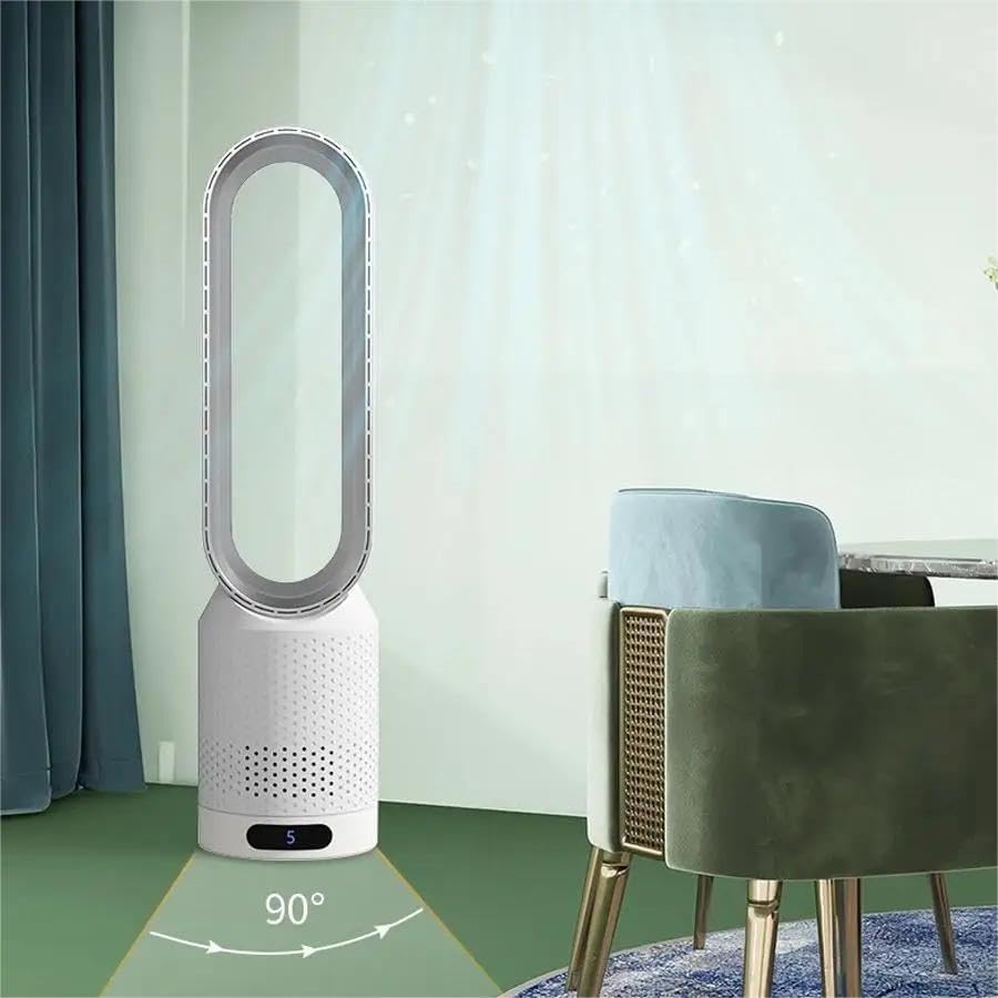Compact Quiet Fan with Filter and Remote Control