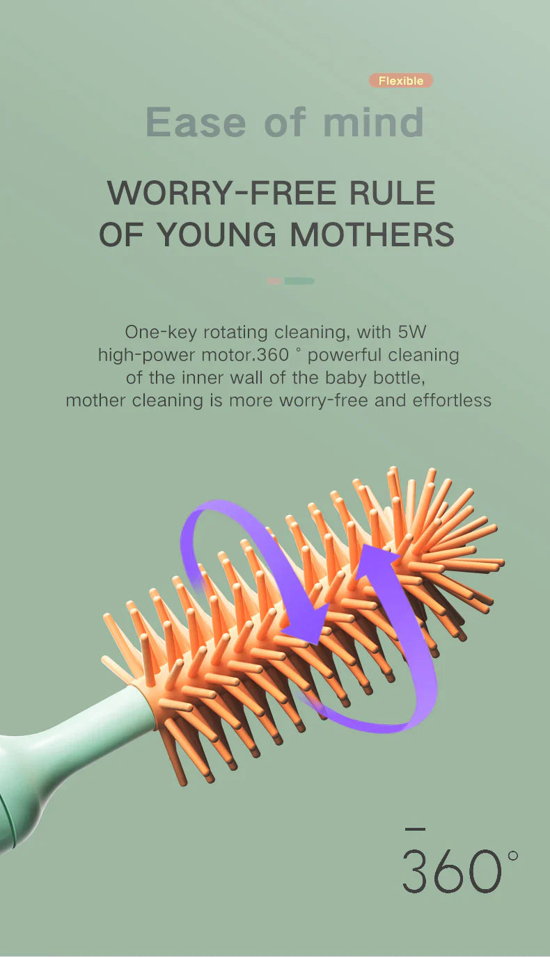 Soft Baby Bottle Cleaner Brush