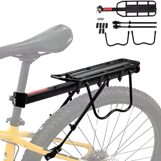 Easy-Install Metal Bicycle Rear Carrier with Reflector - Hehif