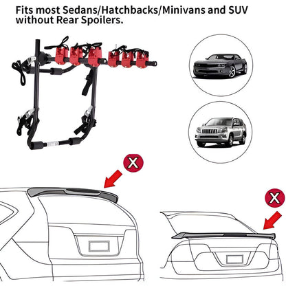 Universal Car Bike Rack for 3 Bicycles