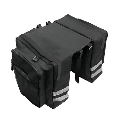 Universal Bike Trunk Bag with Double Sided Panniers