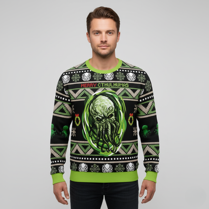 Funny Holiday Graphic Sweater for Men