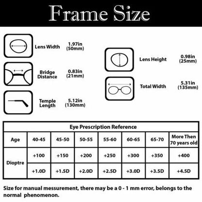 Compact Travel Reading Glasses with Storage Case