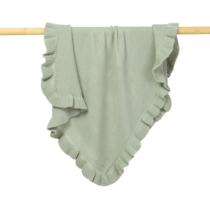 Plush Baby Blanket Cute Embroidered Newborn Throw