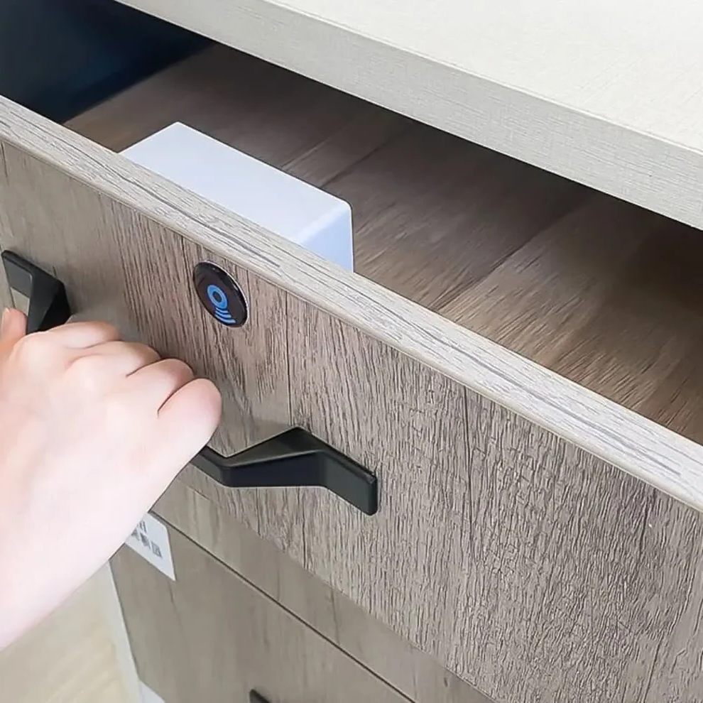 Secure Digital Lock Wood File Cabinet