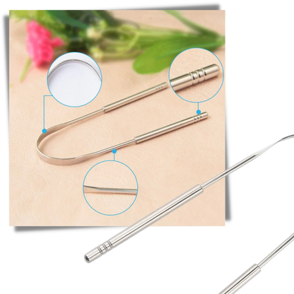 Metal Oral Care Tongue Scraper
