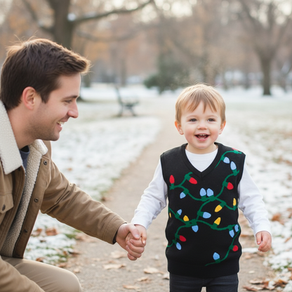 Soft Baby Boy Christmas Sweater Vest - Hehif