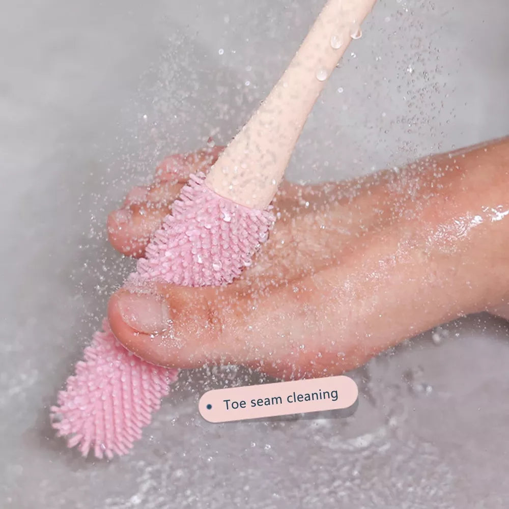 Soft Bristle Foot Cleaner Brush with Long Handle Set