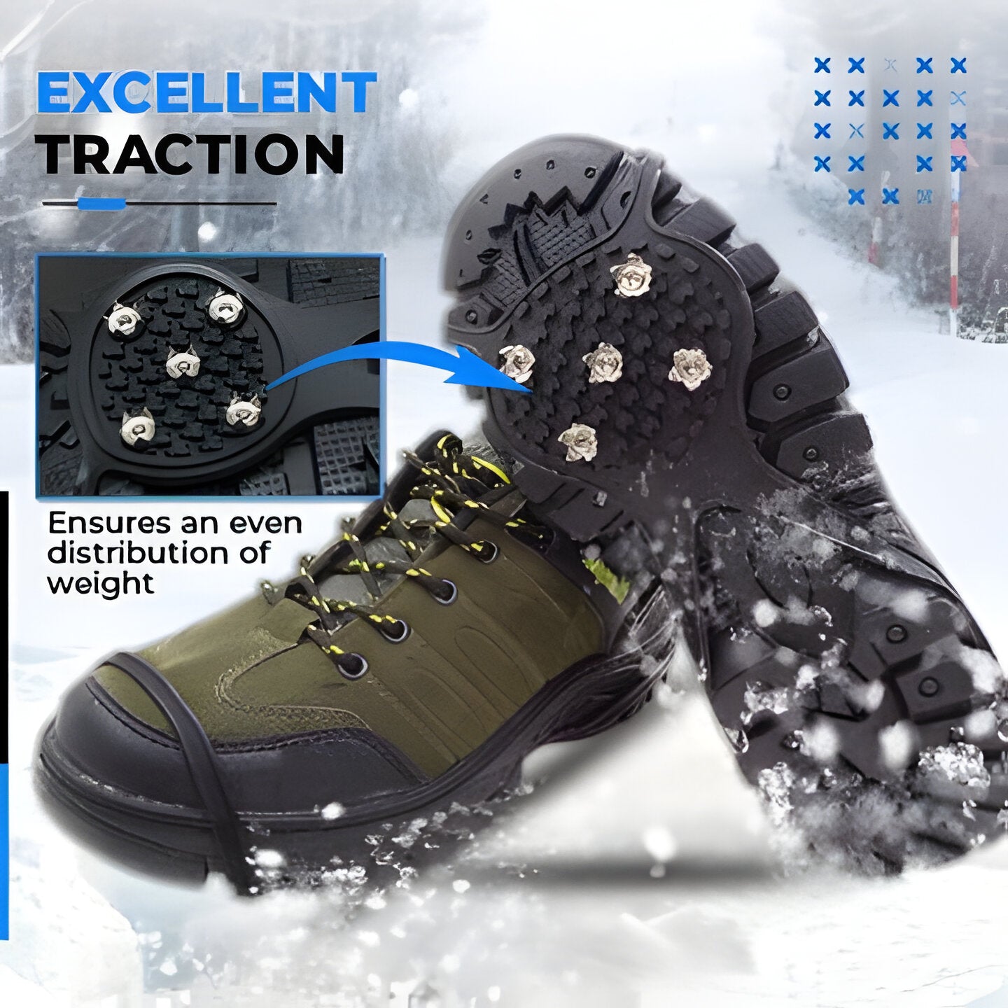 Heavy Duty Anti-Slip Traction Cleats
