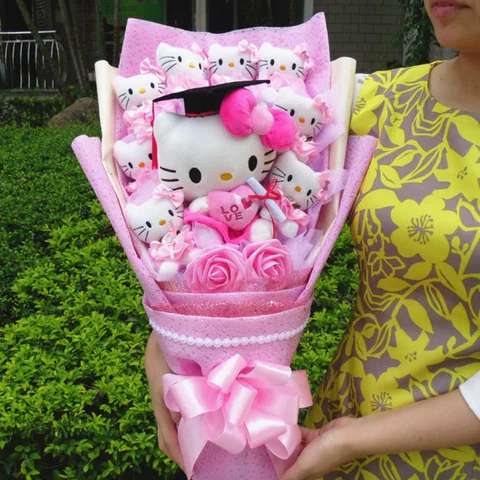 Cute Hello Kitty Floral Arrangement