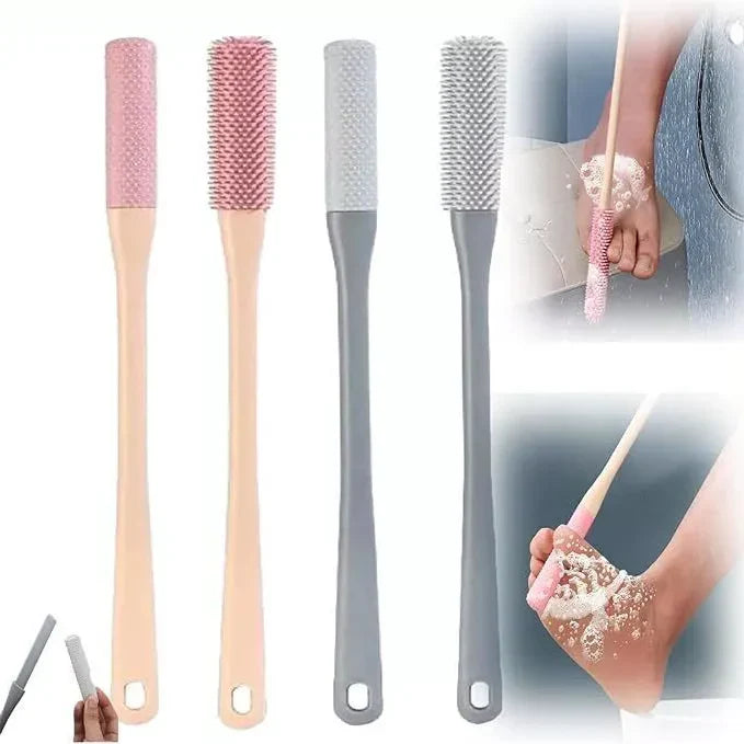 Soft Bristle Foot Cleaner Brush with Long Handle Set