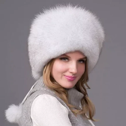 Warm Fur Winter Hat for Women with Earmuffs
