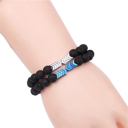 Calming Gemstone Beaded Balance Bracelet