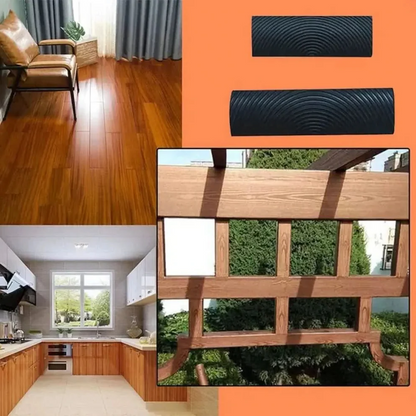 Realistic Wooden Pattern Desk Lamp