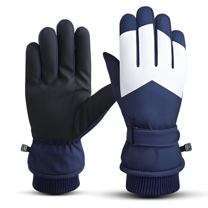 Warm Thermal Ski Gloves with Touchscreen Fingers for Cold Weather