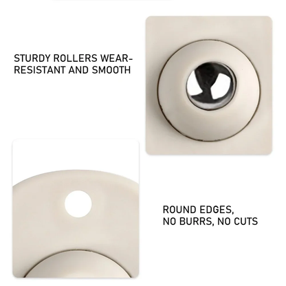 Smooth Roll Rubber Wheel Casters