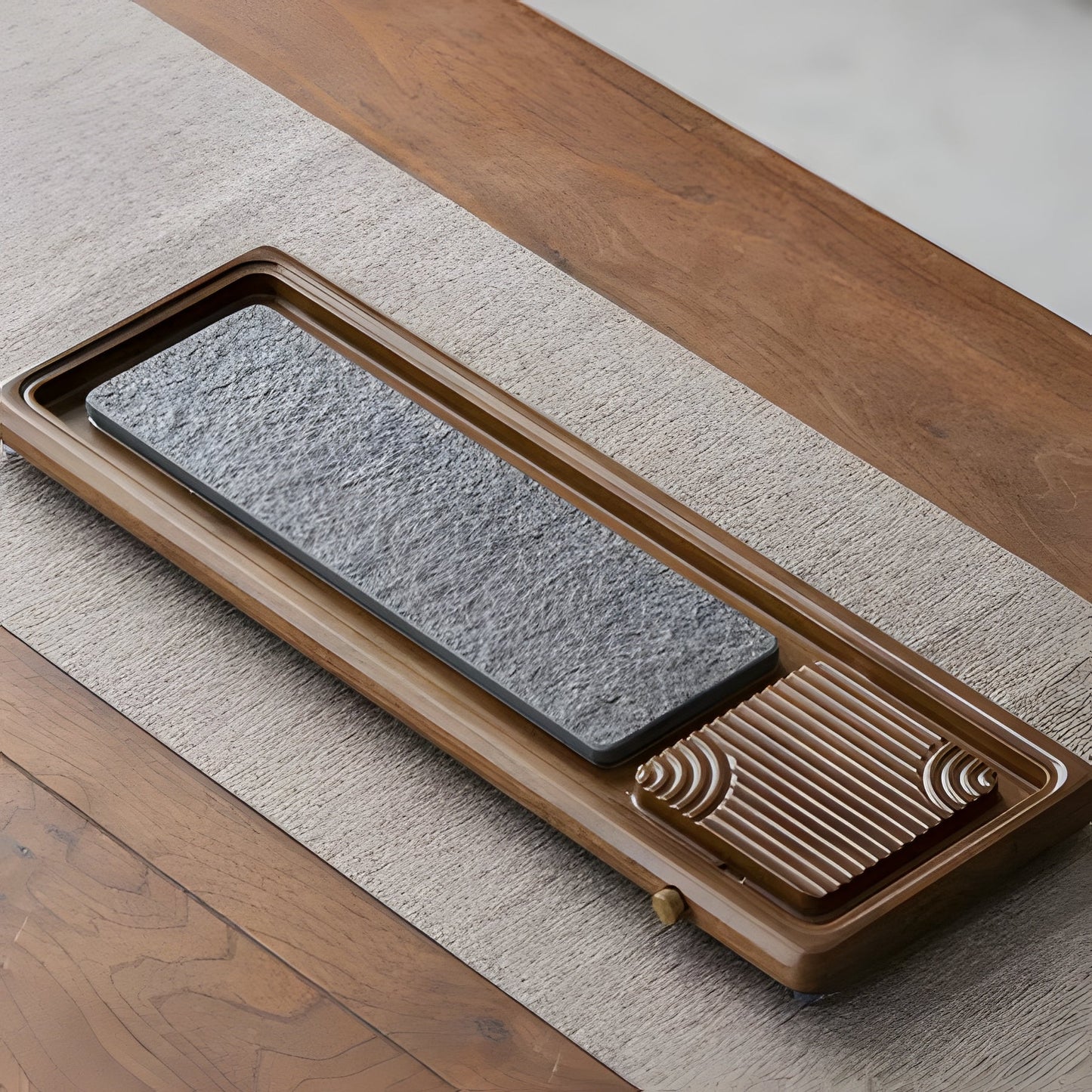 Natural Wood Tea Server Table